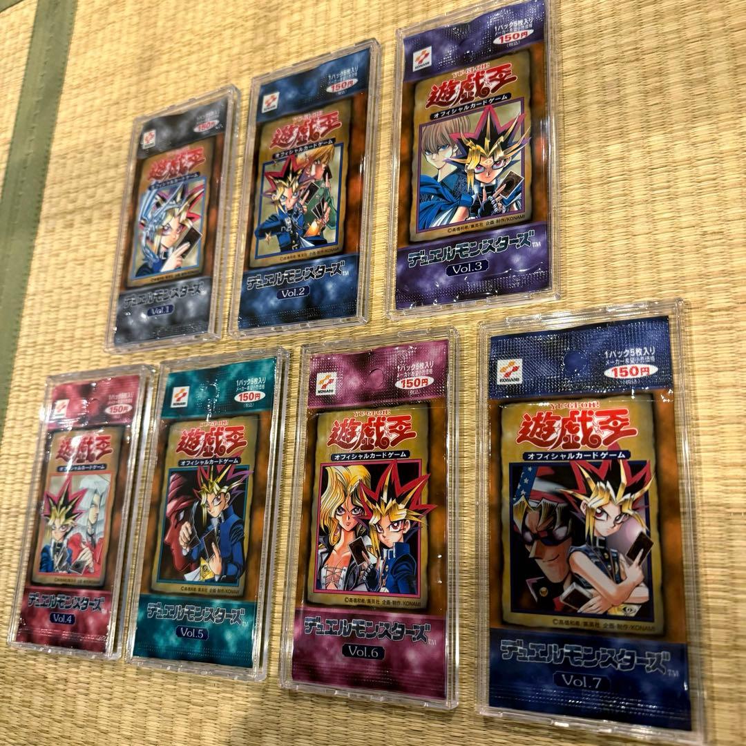 ふ*ぐ様 遊戯王 初期 開封済み空パック vol.1〜7 コンプセット