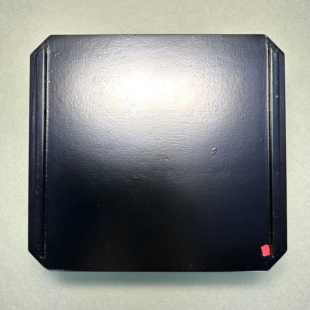 縁高　五段　『一閑塗　七宝四方透かし』　漆器　重箱　菓子器　茶道具　茶道　工芸品