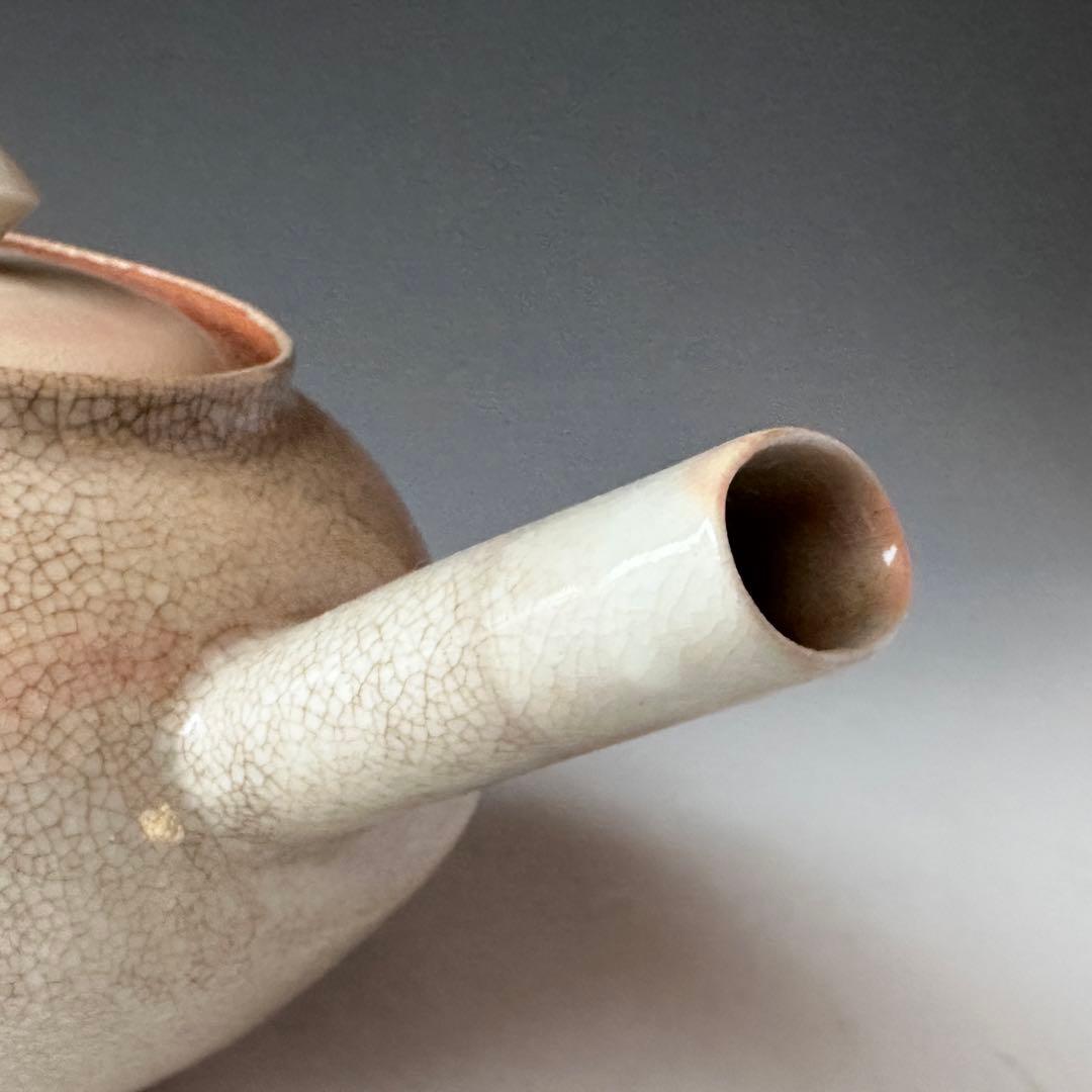 煎茶道具ボーフラ湯沸かし村田亀水京焼煎茶道稽古茶会陶芸