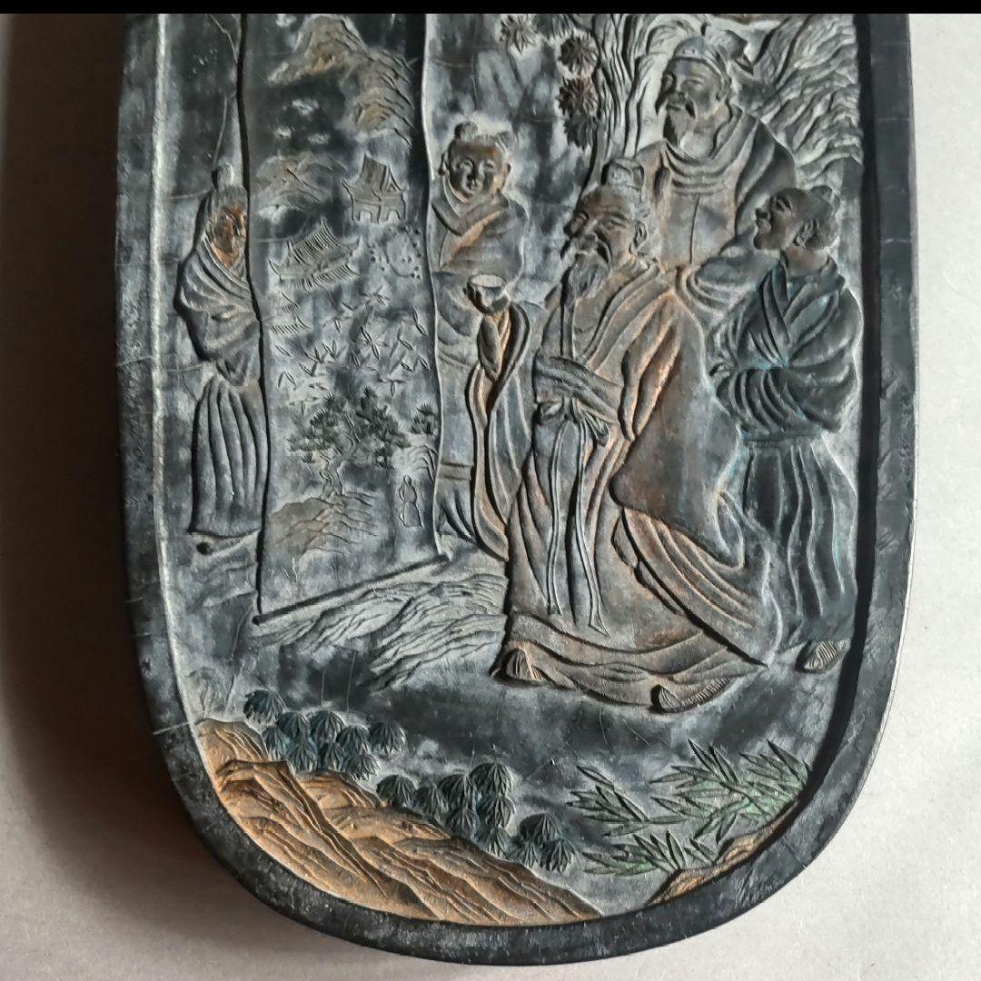 82Z319書道 墨 硯 中国美術 端渓硯 赤間硯 龍渓硯 骨董 - メルカリ