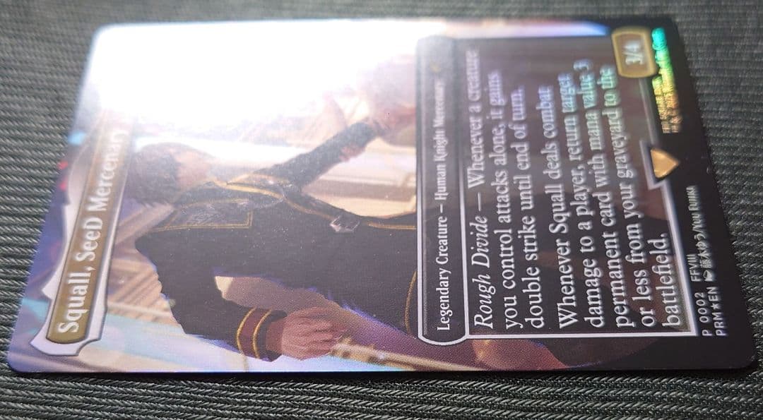 mtg 稀少個体 優勝プロモ SeeDの傭兵、スコール ボーダーレス FOIL