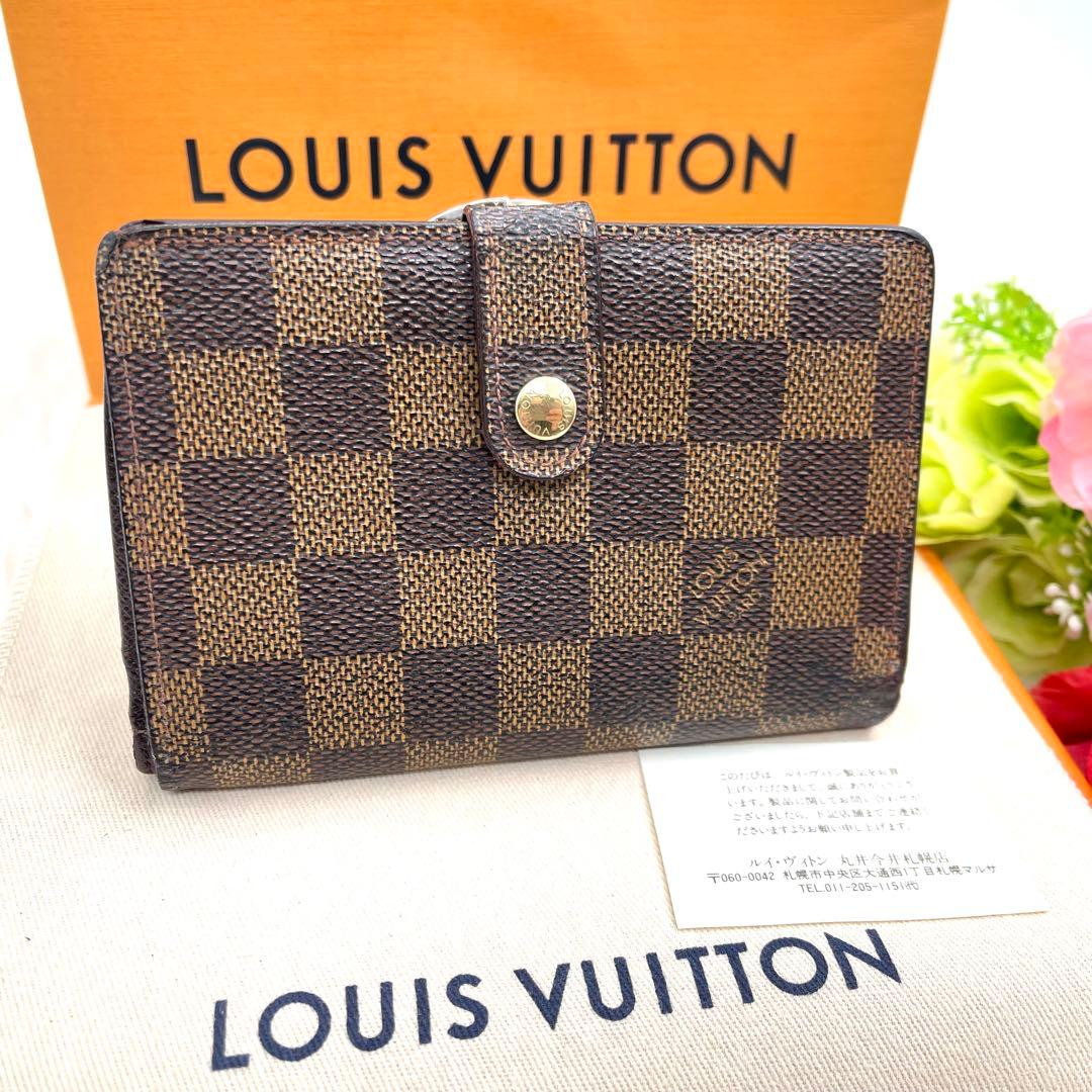 ルイヴィトン　ダミエ　ヴィエノワ 　がま口財布　折財布　901