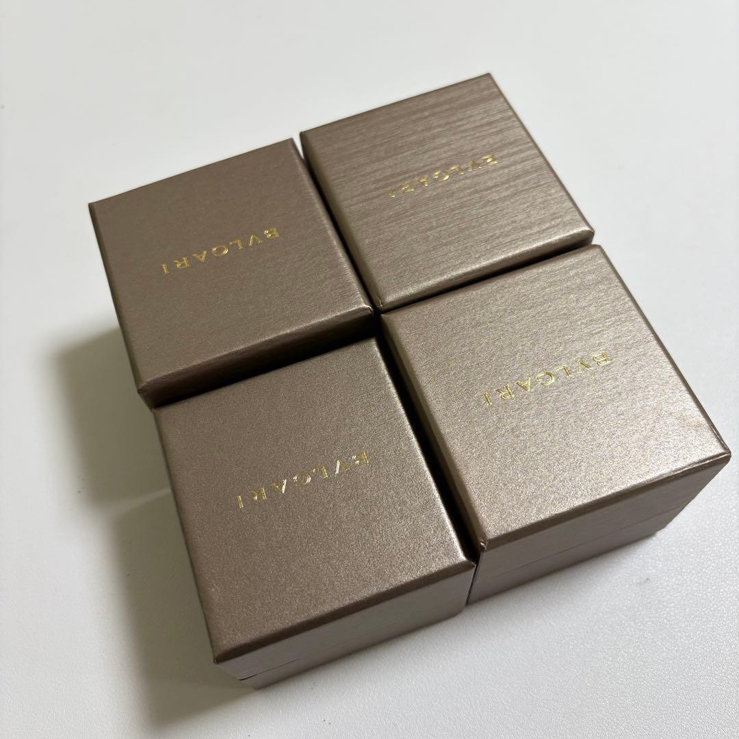 ブルガリ リングケース 空箱 4個セット 現行品 リボン付き