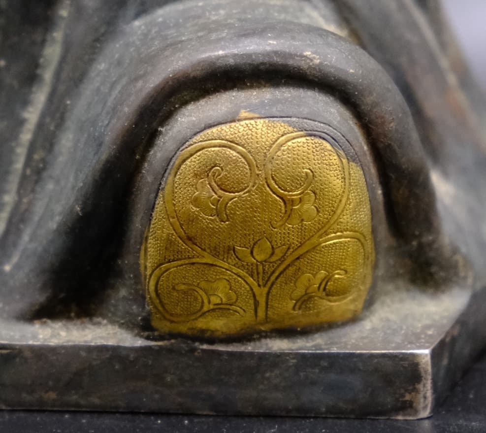 希少中国美術唐婦人像細密象嵌金属工芸銀銅古玩総重量2031.8g