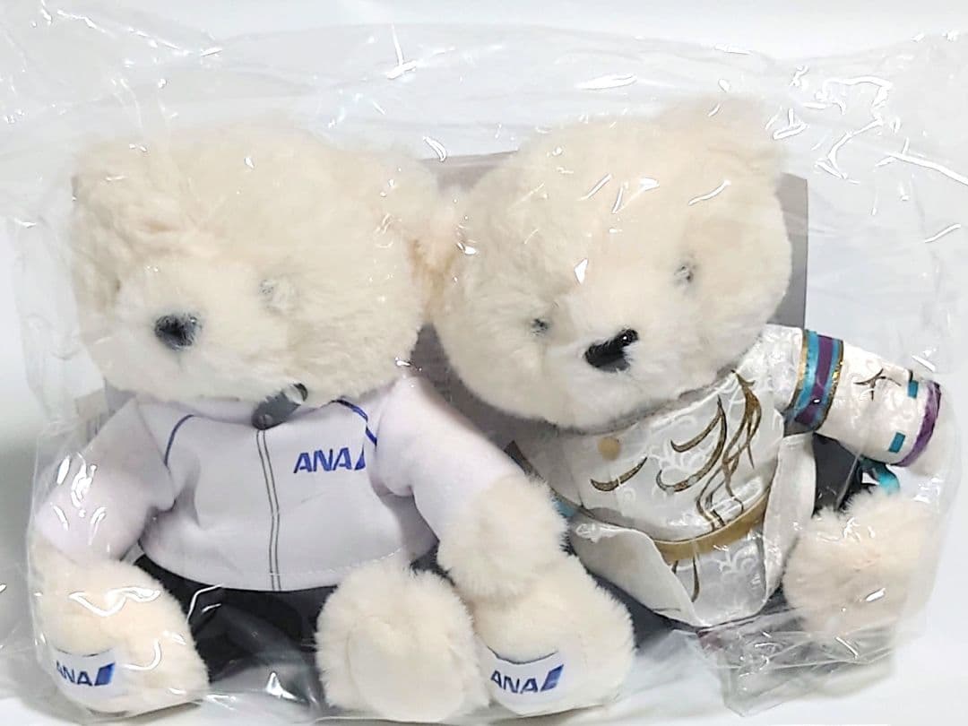 ANAオリジナル 羽生結弦 ベアブリック フライトベアぬいぐるみ アクスタセット