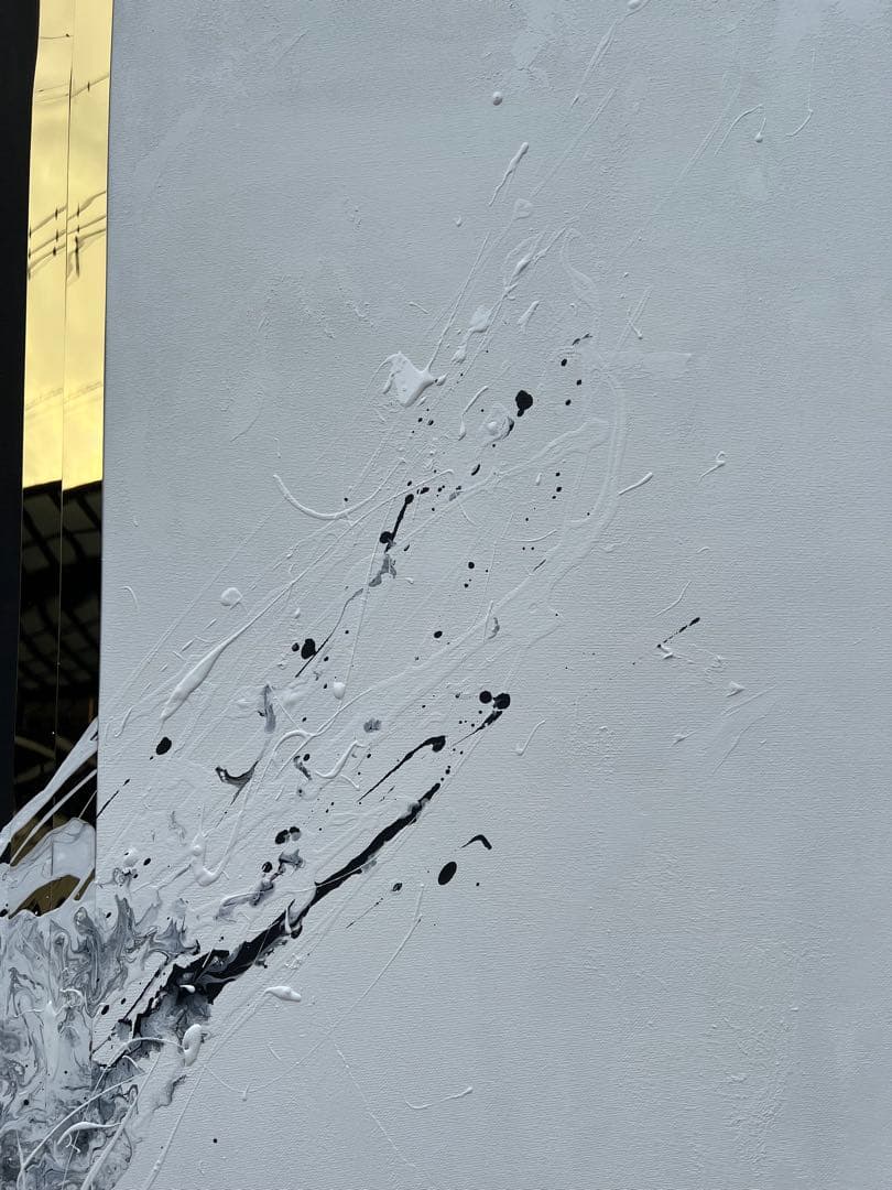 原画/大きい/絵画/アート/抽象画/モダン/ホテル/ブラック/ホワイト