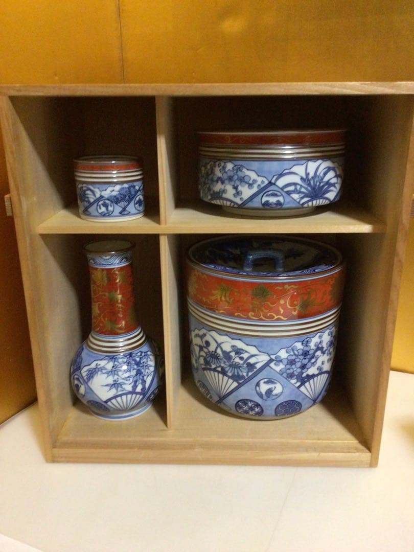 茶道具 染付 皆具 おそらく未使用品 共箱付き - メルカリ