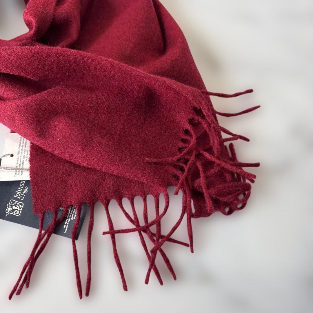 ✨未使用タグ付✨ ジョンストンズ オブ エルガン カシミア100%マフラー