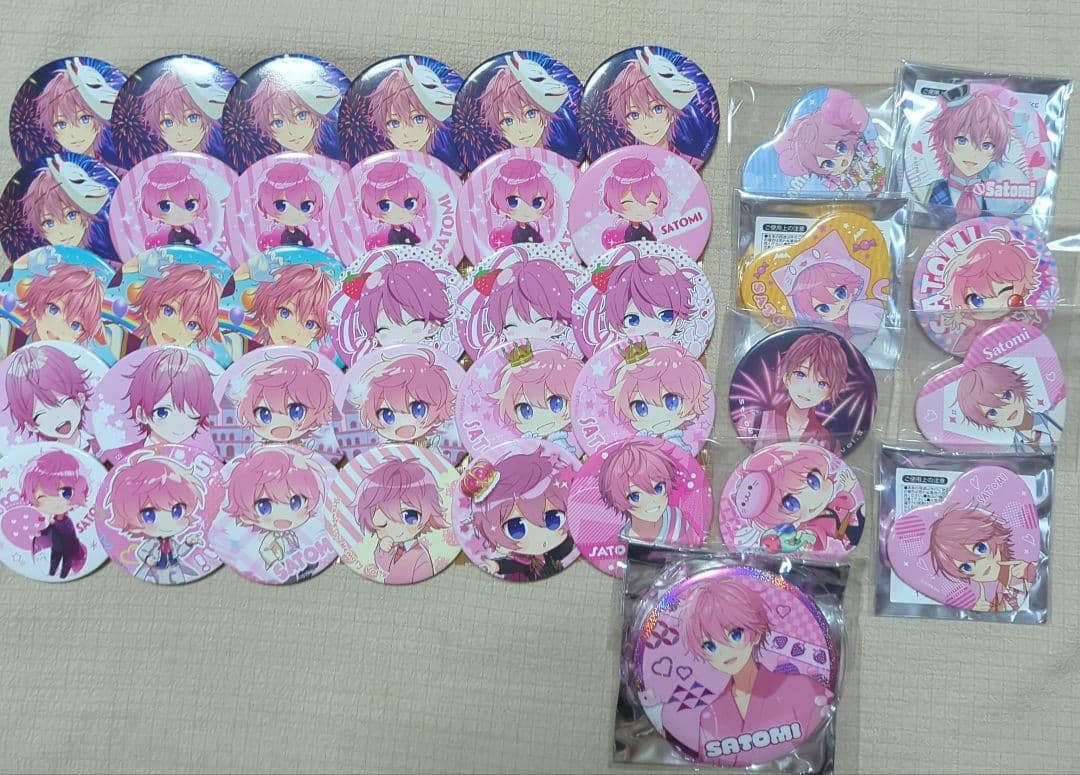 すとぷりさとみくん缶バッチ痛バA4 すとぷり さとみ 痛バ