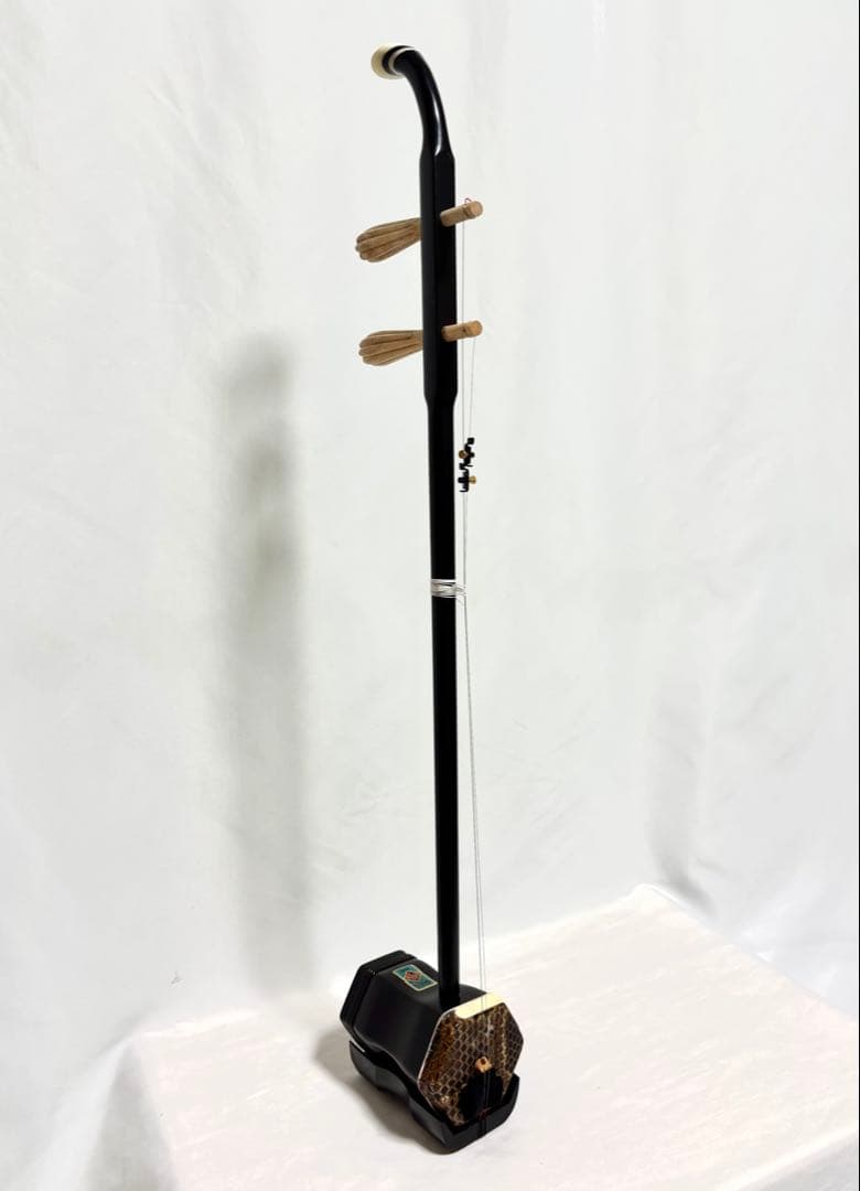 二胡　セット　本皮製　牡丹牌