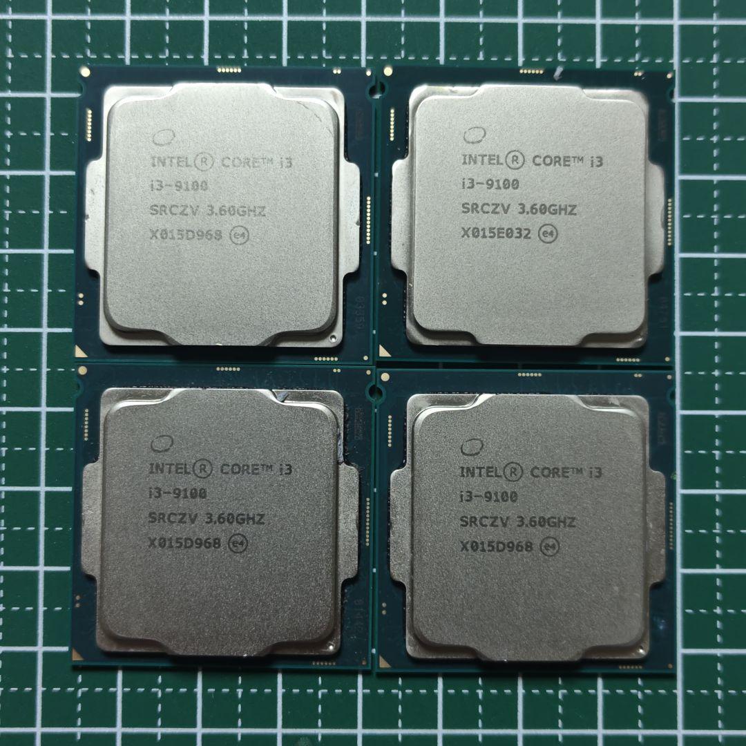 Intel Core i3 9100 3.6GHz 中古 4個