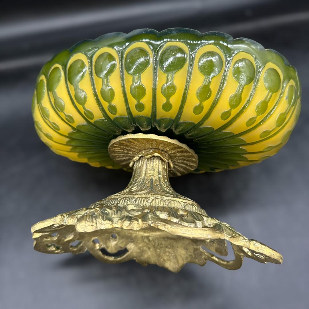 エミールガレ ボンボニエール カメオ彫り 被せガラス 高さ15cm - メルカリ