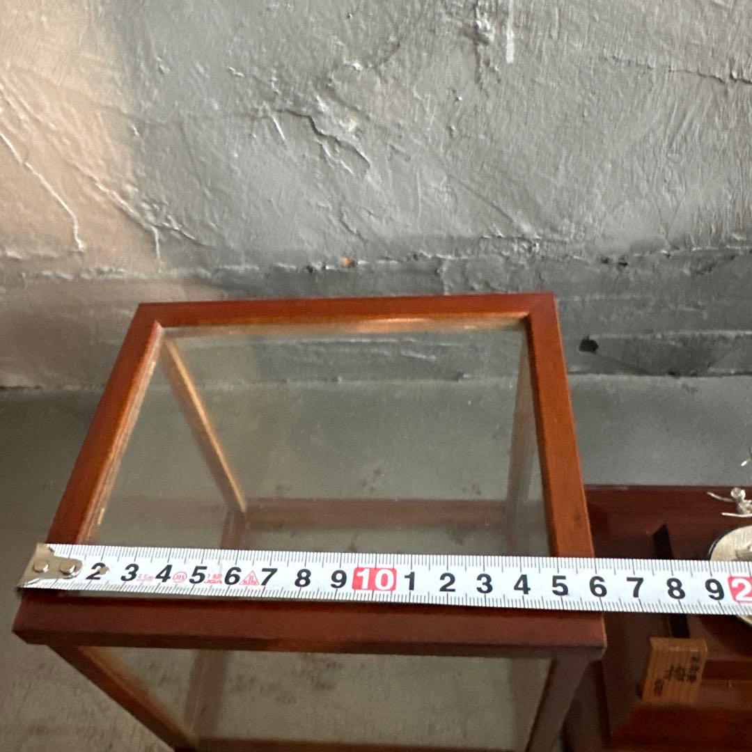 銀製 梅の木の彫刻 ガラスケース付き 光則作