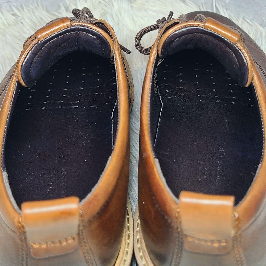 【ECCO】ST.1 HYBRID PLAIN TOE TIE　ダークブラウン