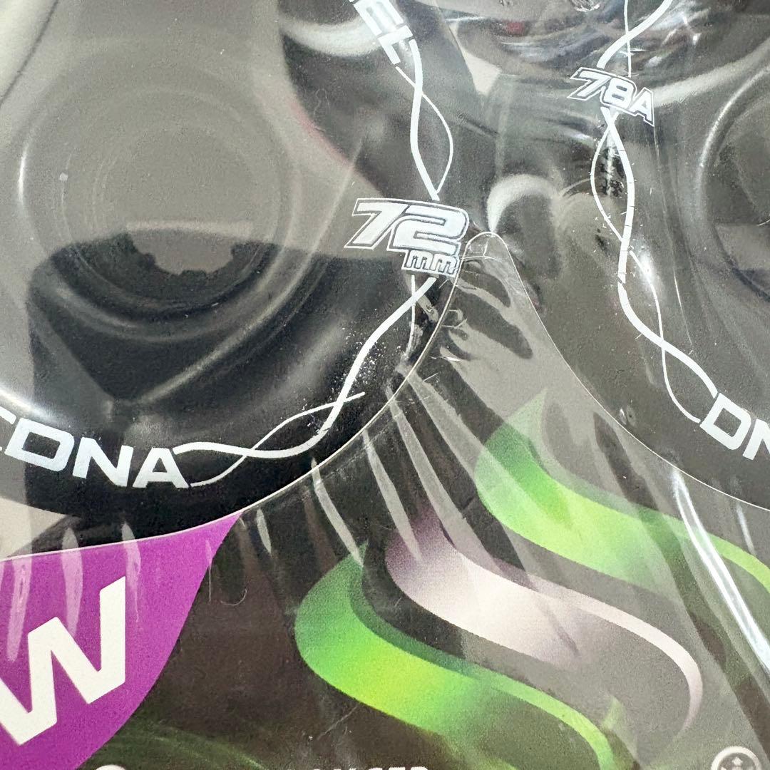 46☆新品 未開封☆シャークウィール 72mm 78a ブラック