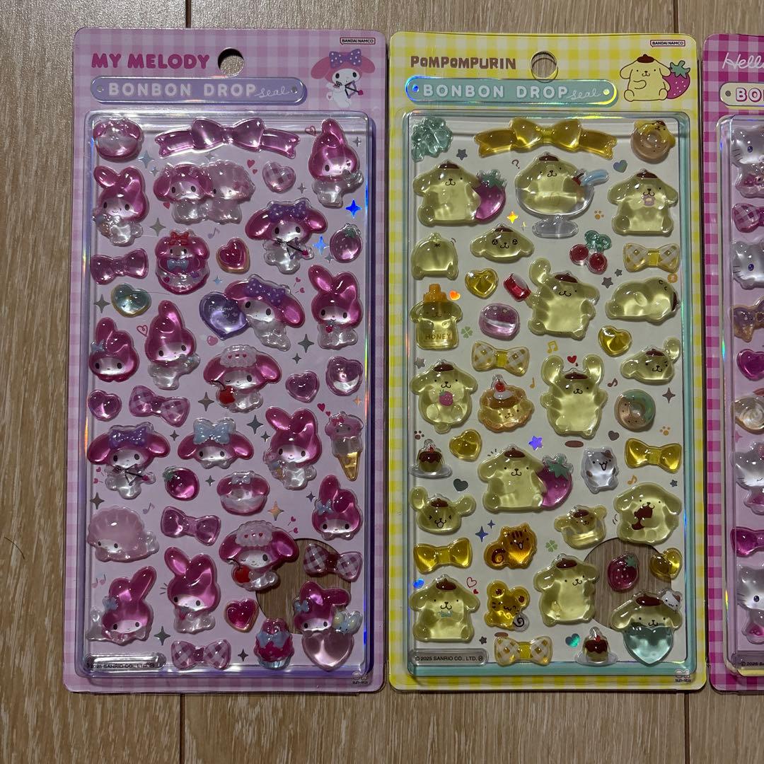 【正規品】サンリオ ボンボンドロップシール 第2弾 6枚セット
