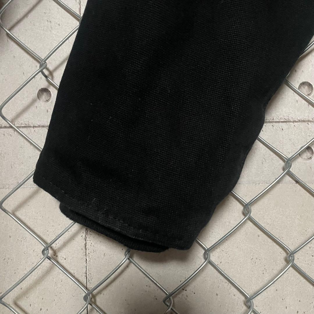 MACTOOLS マックツール ダック生地 短丈ジャケット ロゴ刺繍 黒 XL程