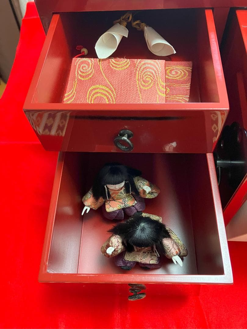 コンパクトに収納　ひな人形：やよい小箱：柿沼東光作