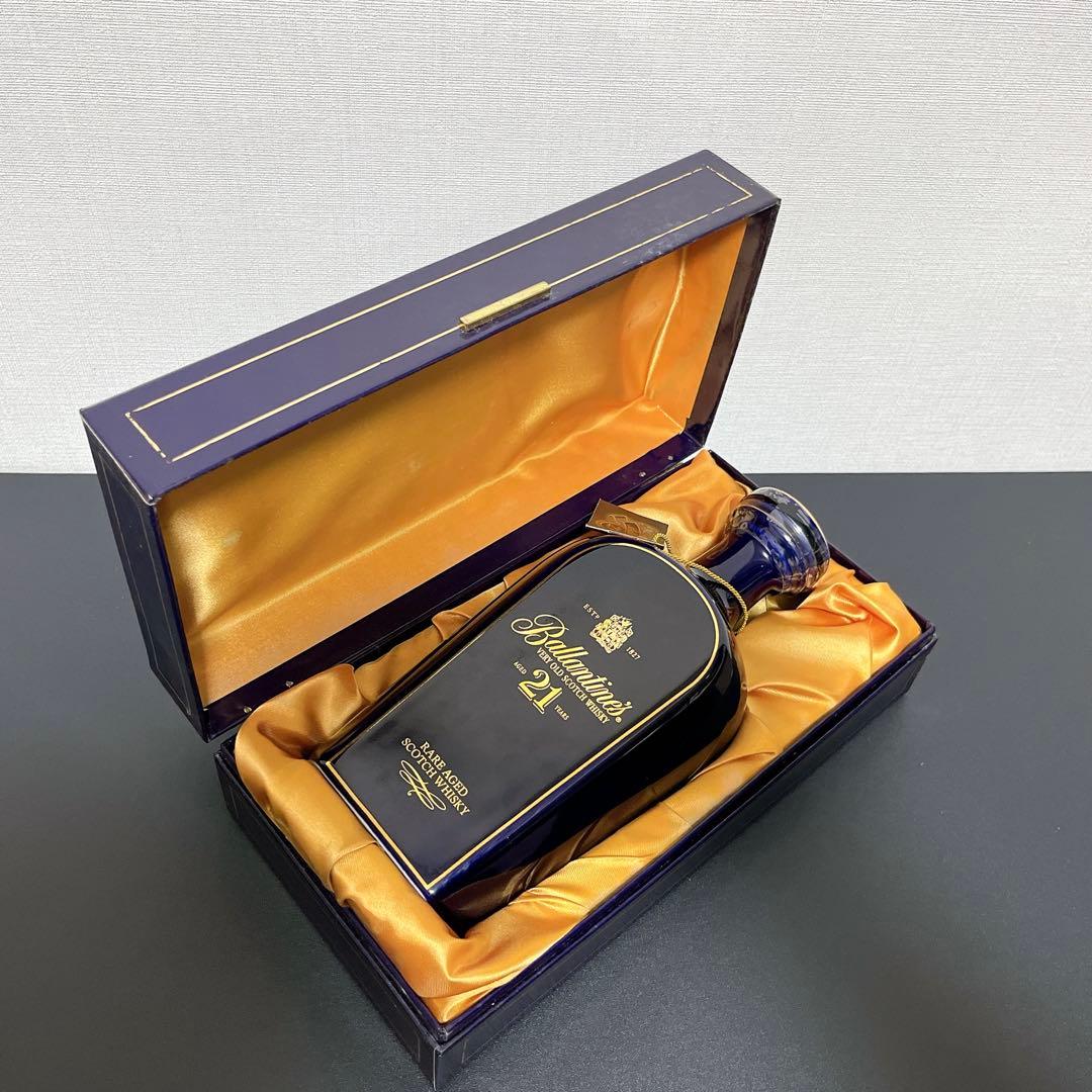 未開封】バランタイン 21年 陶器 スコッチウイスキー バランタイン21年
