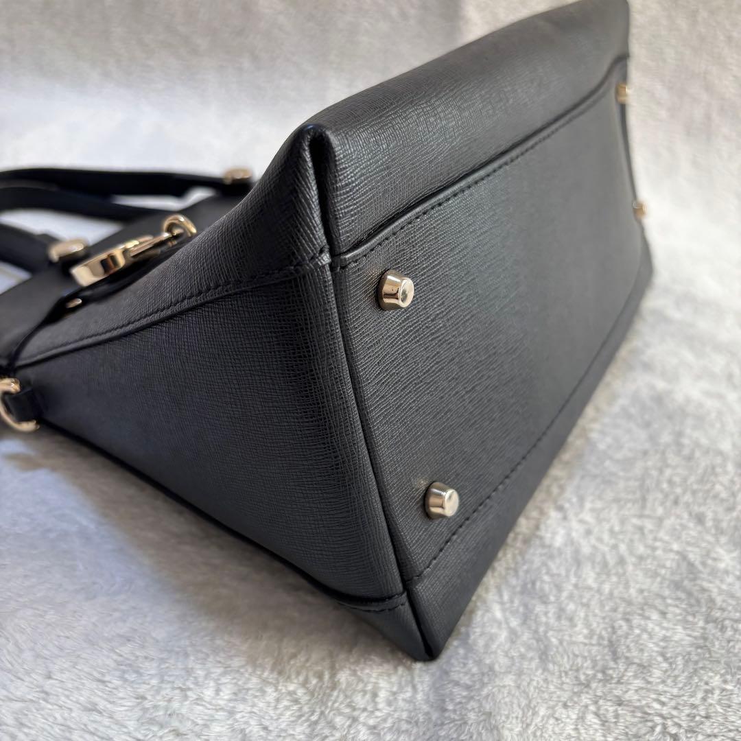 ✨️美品✨️ FURLA フルラ レザー ハンドバッグ 2WAY ブラック 黒