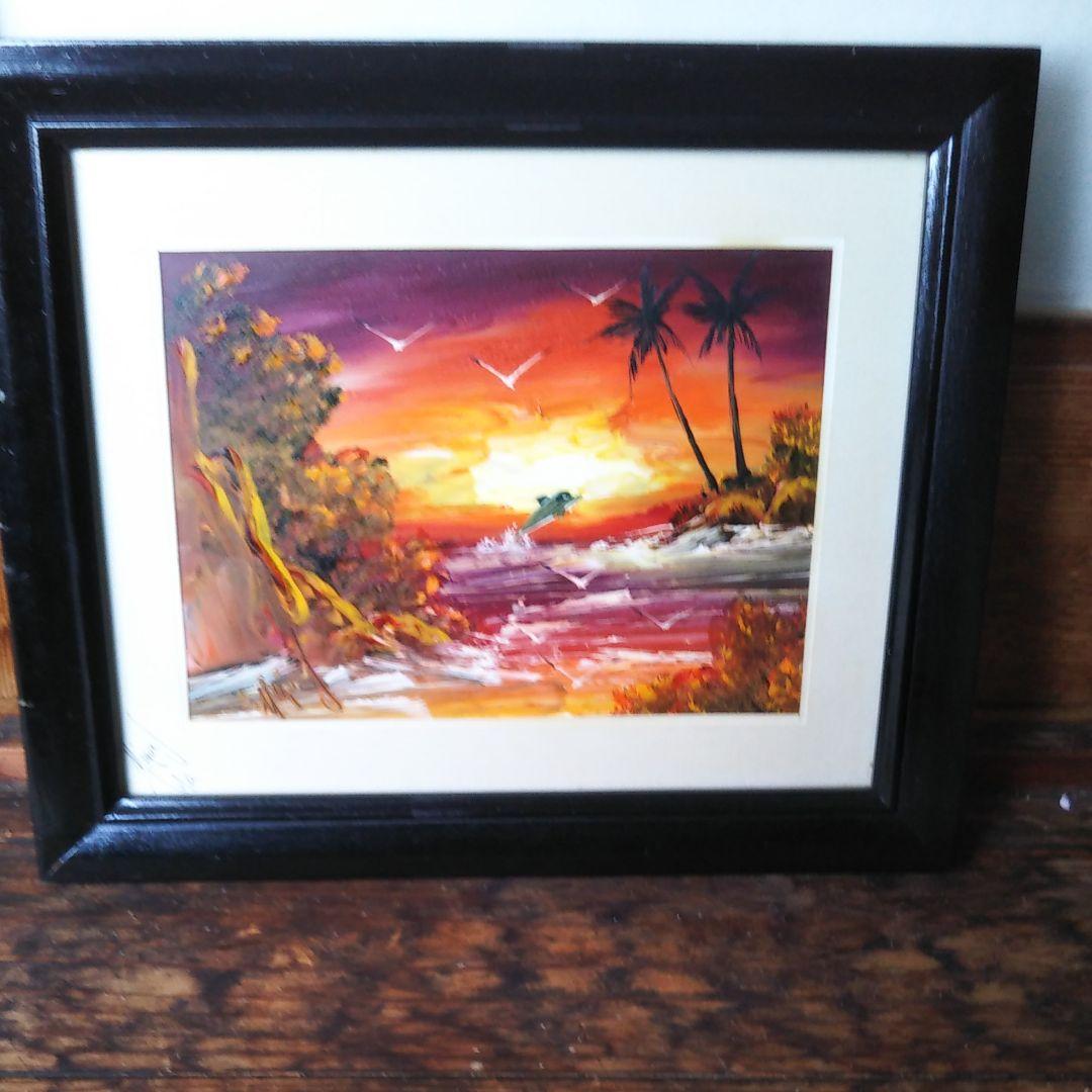 絵画油絵作者のサイン読めず、すみません。 海外路上販売品。