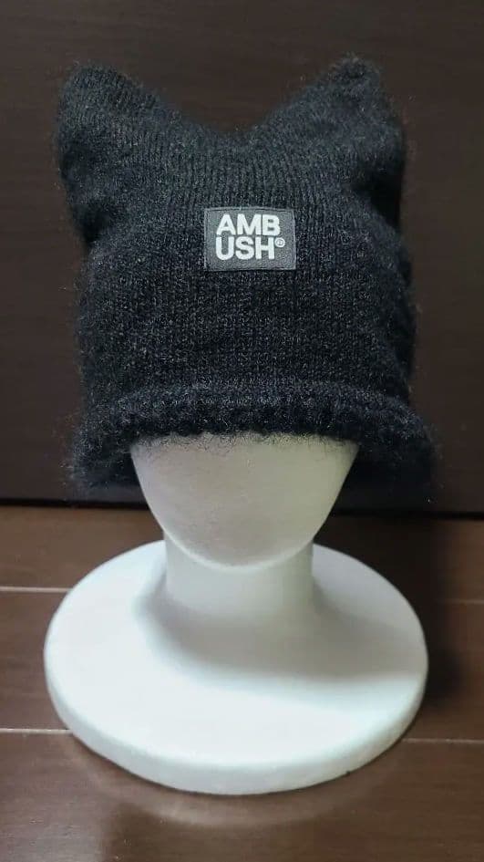AMBUSH rave beanie ネコ耳ニット帽 - メルカリ
