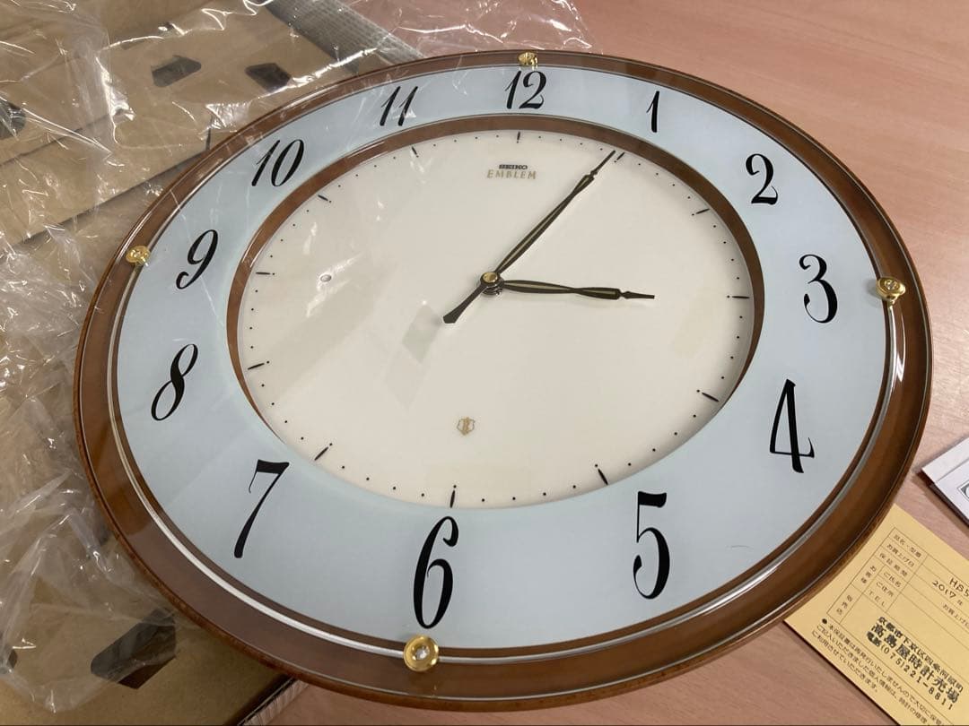 新品★SEIKO EMBLEM★掛時計 HS548B★セイコー エムブレム