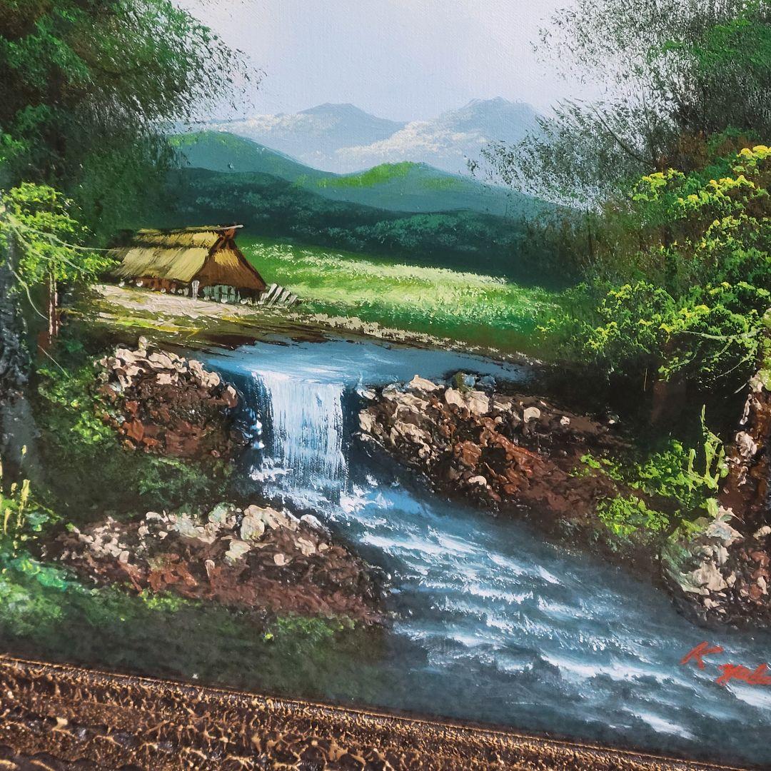 風景画　 k.yabana　20号　額付