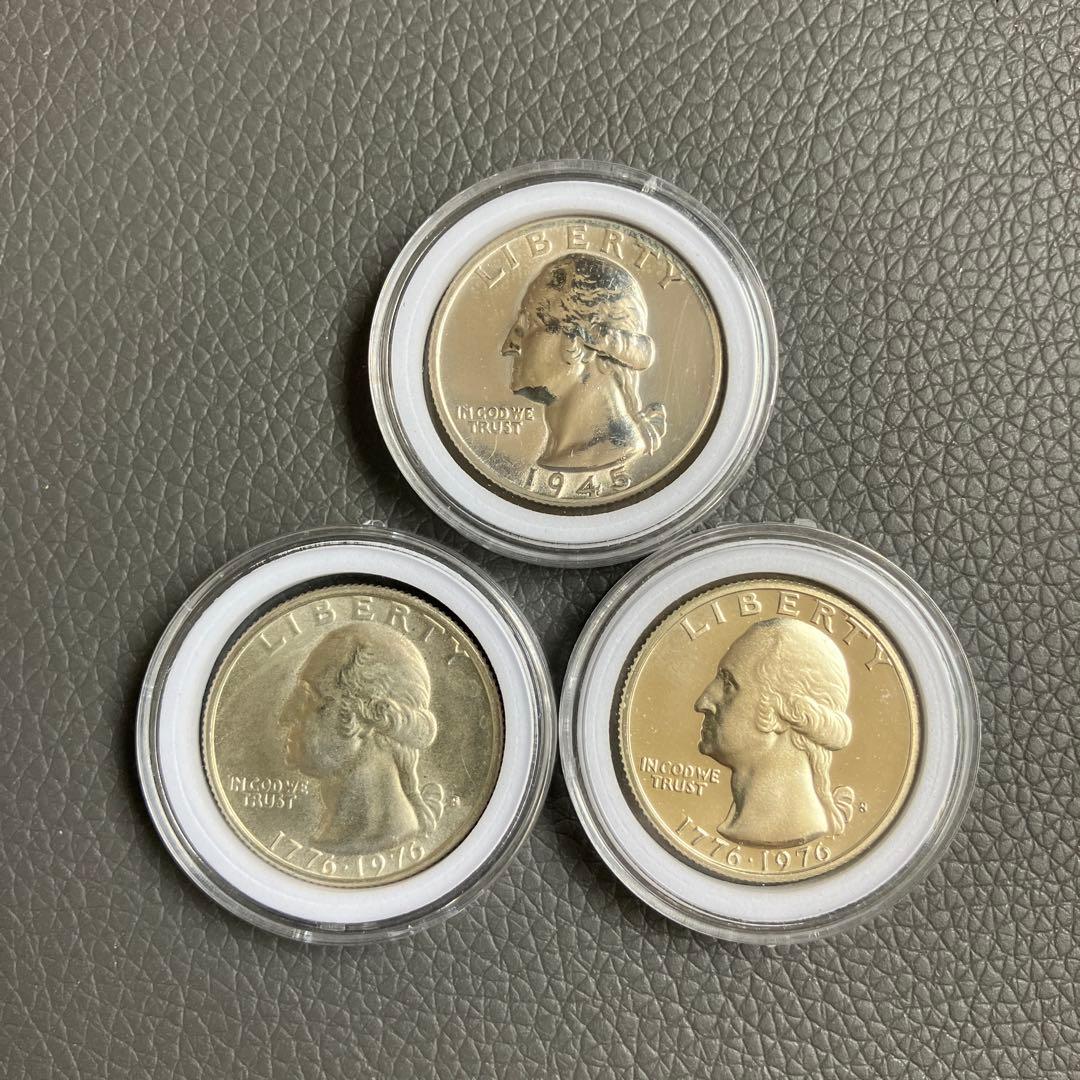 ワシントン クォータードル3枚