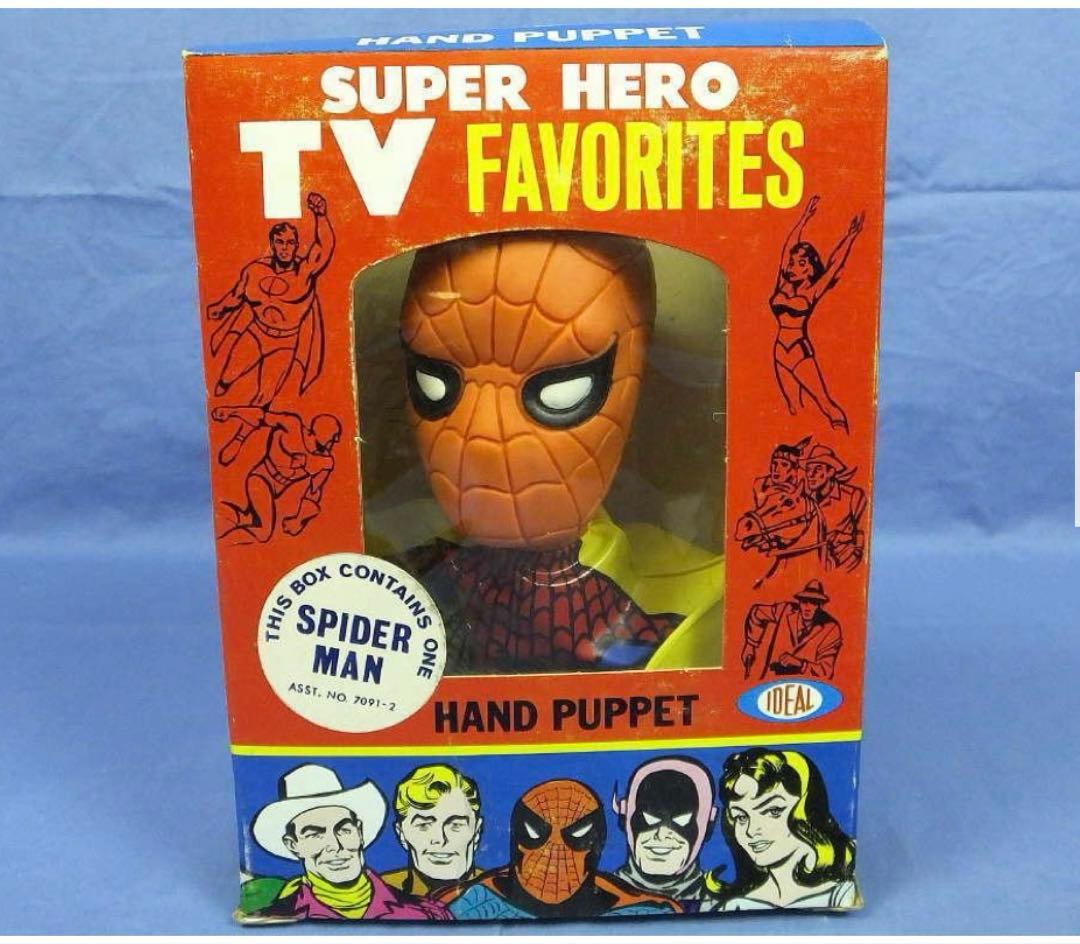 1966年 スパイダーマン ハンドパペット マスク型フィギア