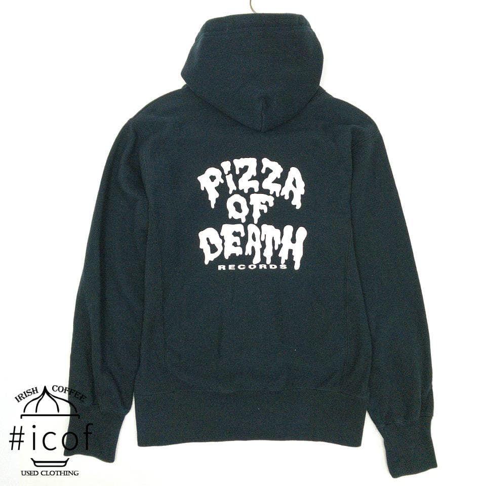 PIZZA OF DEATH ピザオブデス ジップパーカー 黒 XS-S a12 - メルカリ
