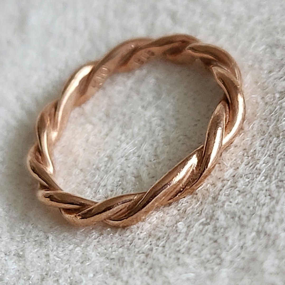 ツイストリング♡3号【エテ】K10 ゴールドリング☆アガット 好きも