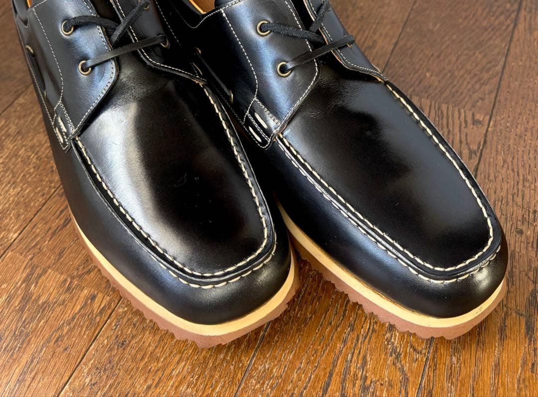 【SANTONI】未使用展示品！ サントーニ レザーデッキシューズ26.5cm