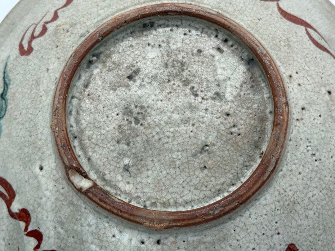 古犬山 孔雀紋大皿 アンティーク 送料込み250702 - メルカリ