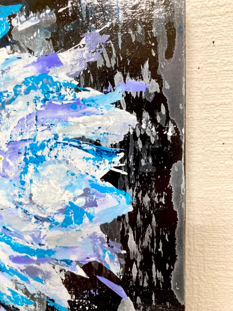 点描 抽象画 手書き肉筆