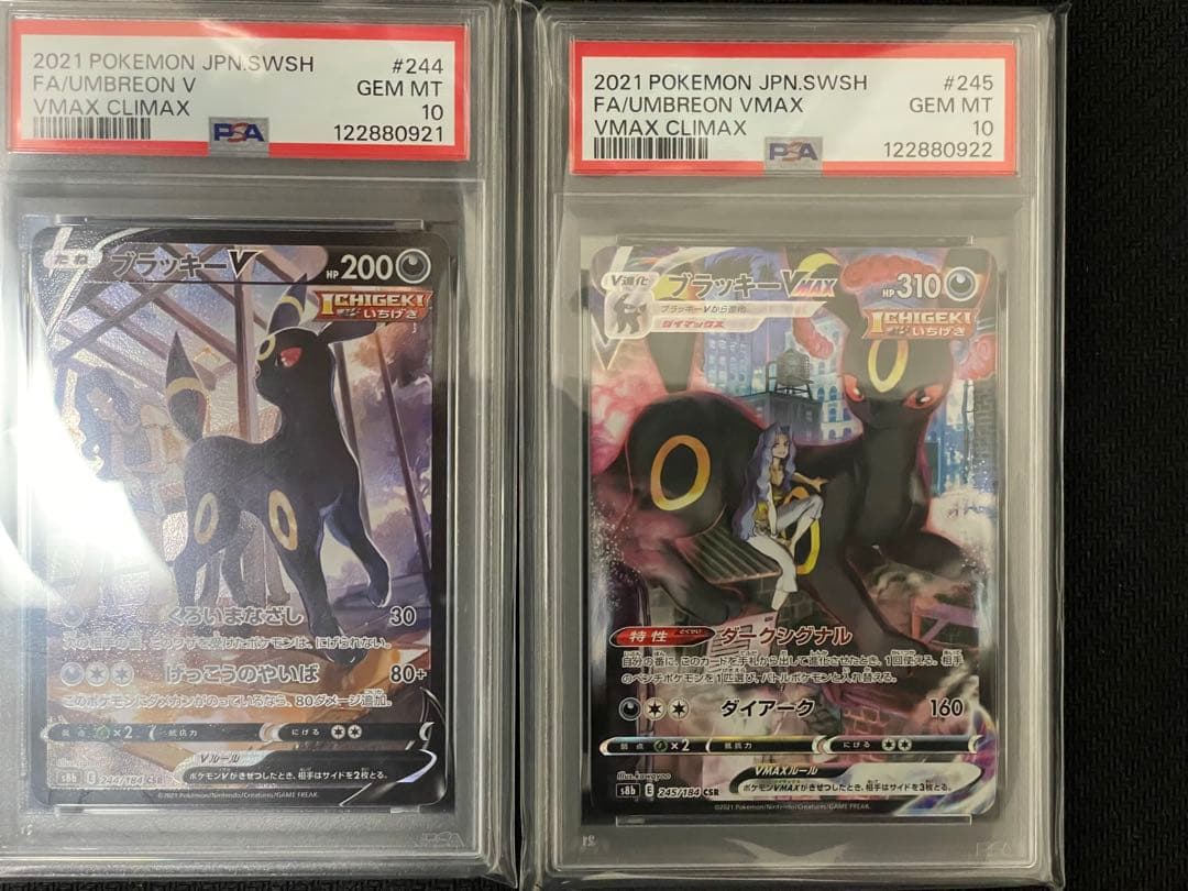 PSA10 連番　ブラッキーV VMAX CSR S8b 244 245
