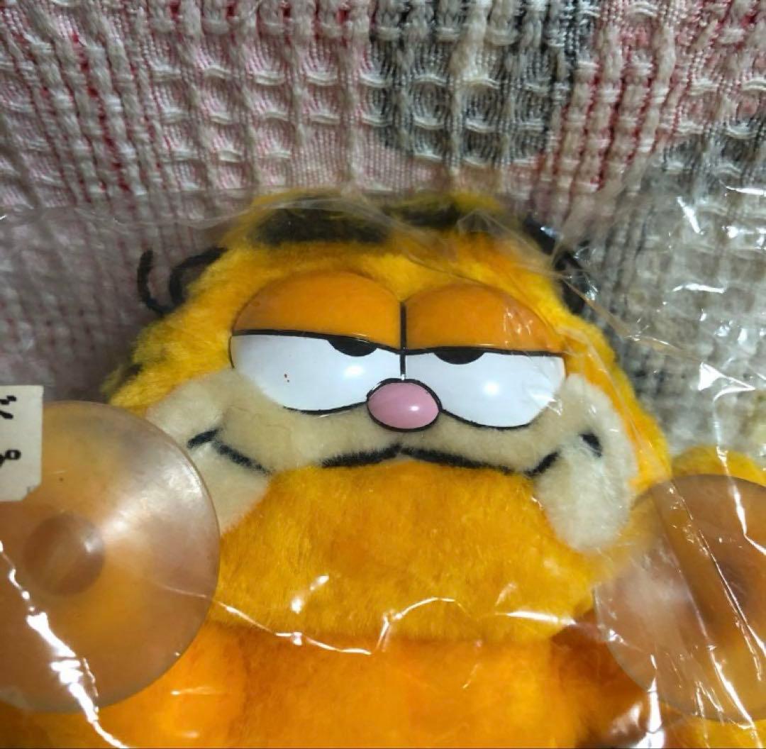 昭和レトロ　DAKIN ガーフィールド ぬいぐるみ　車　ストップランプ　未使用