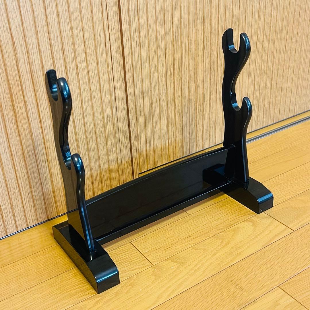 【限定品・美品】高級模造刀 武蔵拵 二十四代 藤原兼房作 大小セット 刀掛台付属