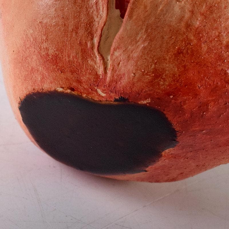 茶道具　畦地粒俵作　乾漆　柘榴香合　共箱　V　7596