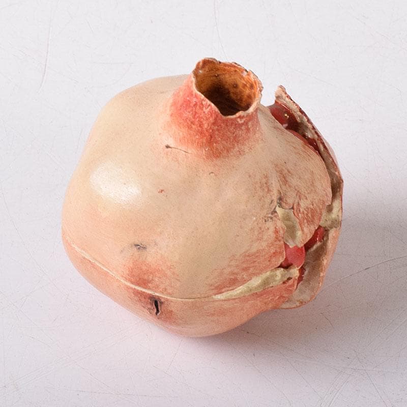 茶道具　畦地粒俵作　乾漆　柘榴香合　共箱　V　7596