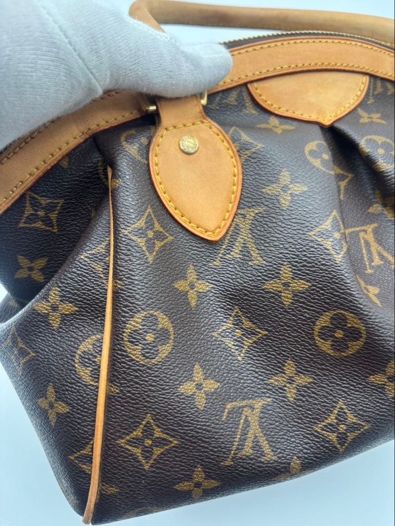 鑑定済 ルイヴィトン Louisvuitton ティヴォリPM バッグモノグラム