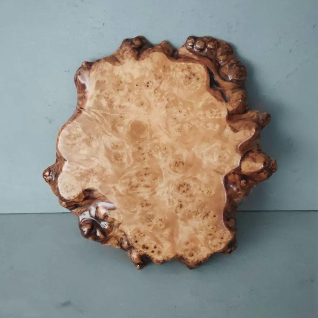 瘤杢一枚板 花台 置台 花瓶台 盆栽台 飾り台 アンティーク 侘び寂び