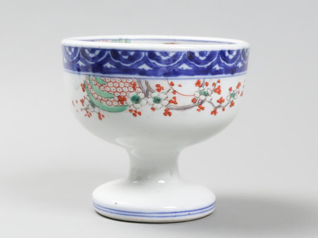 古伊万里 色絵 鳥図 盃洗