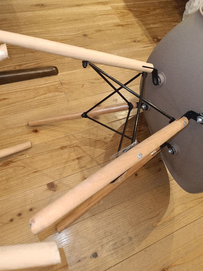 【福岡市＆近郊限定】ダイニングテーブル ダークブラウン 4脚付き