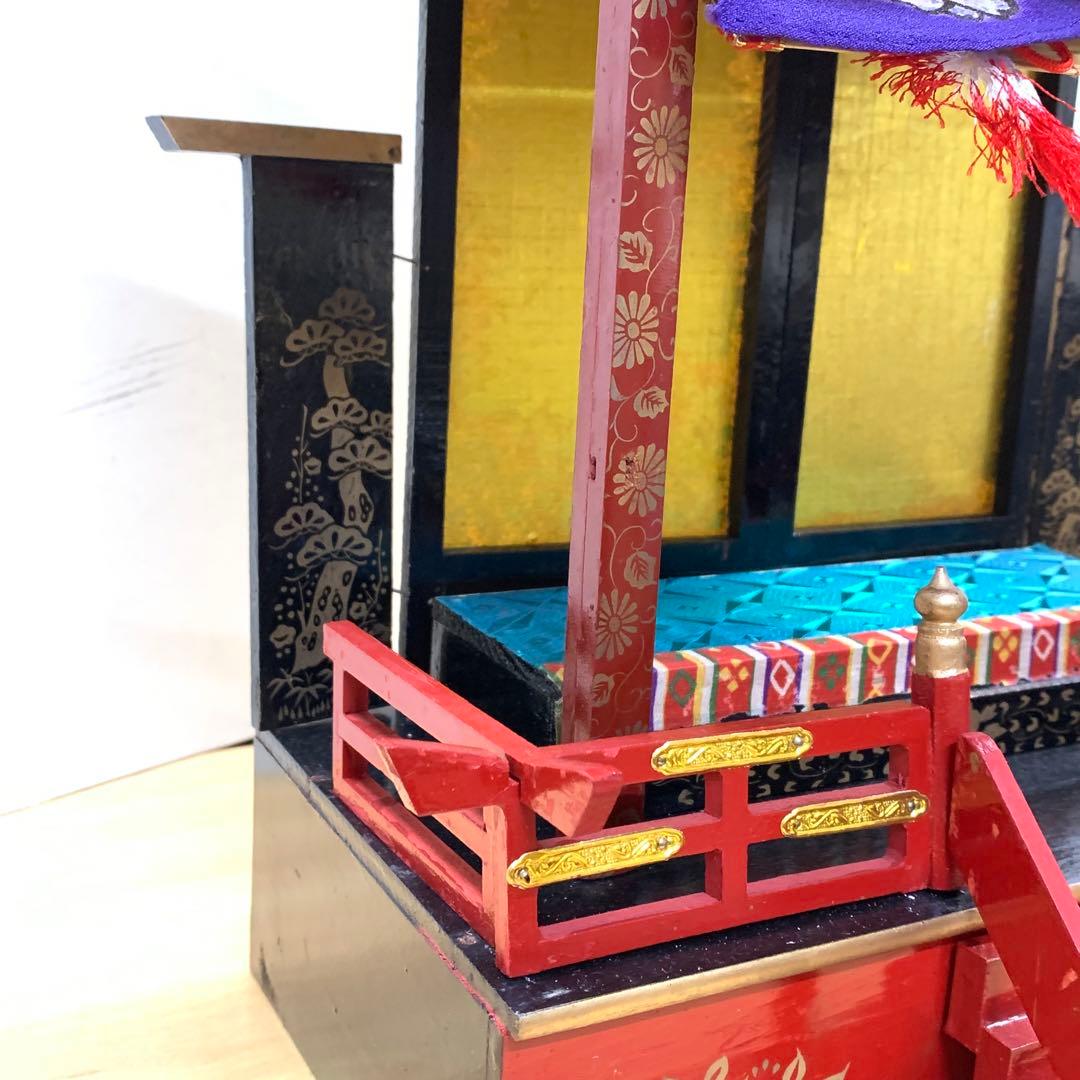 雛御殿 全長 50 cm 木製 直し パーツ不足あり 節句 雛祭り