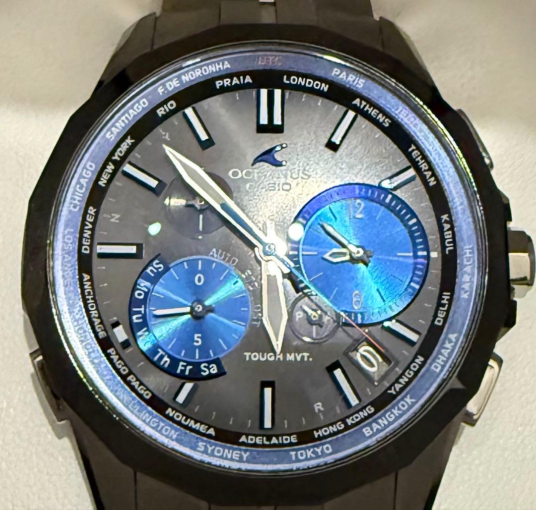 OCW-S2400E-1AJF 新品バックル中留交換済 箱 取説 予備コマ付属