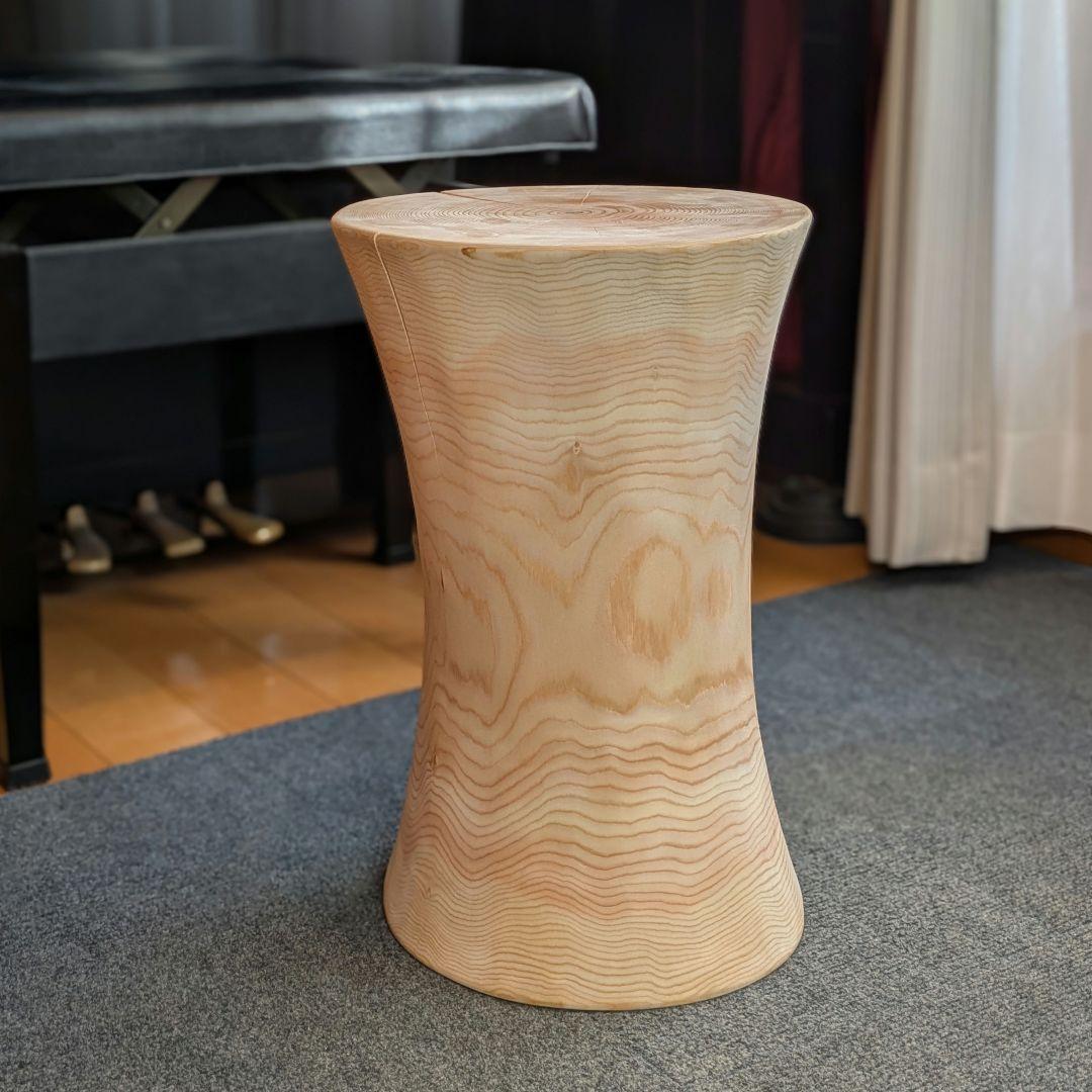 ppp　檜　丸太　椅子　スツール　高さ約45.5㎝