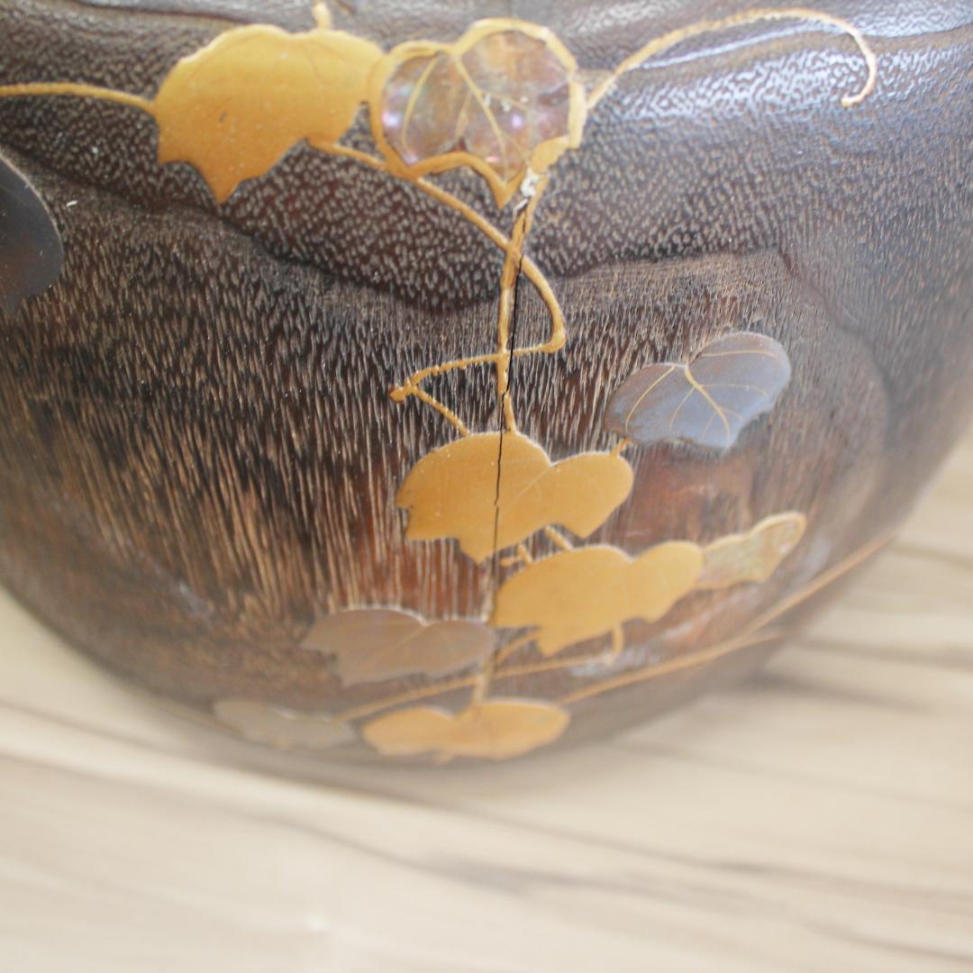 桐火鉢 高蒔絵・螺鈿細工 その1