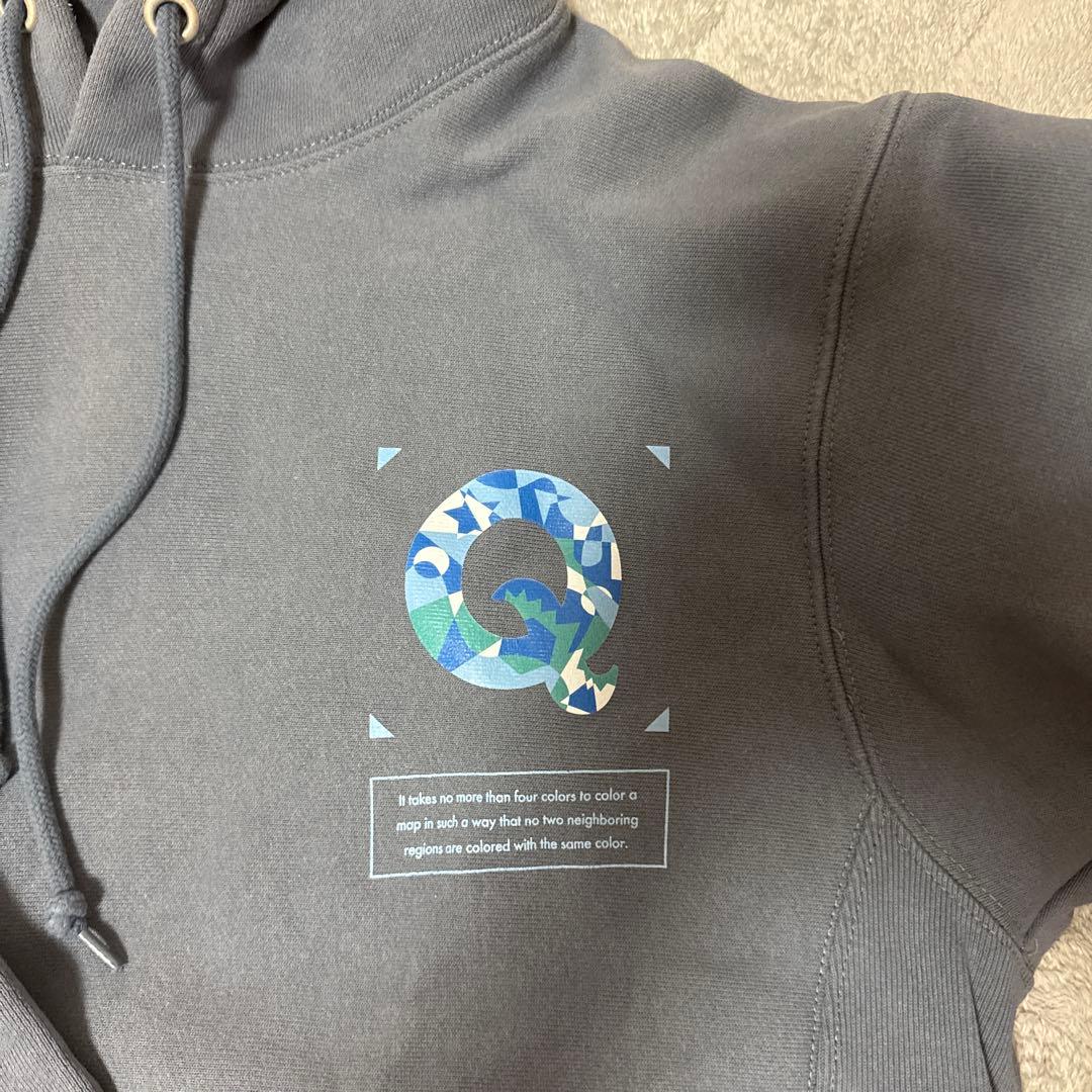 QuizKnockキュリオストア　四色定理パーカー　ストーンブルー