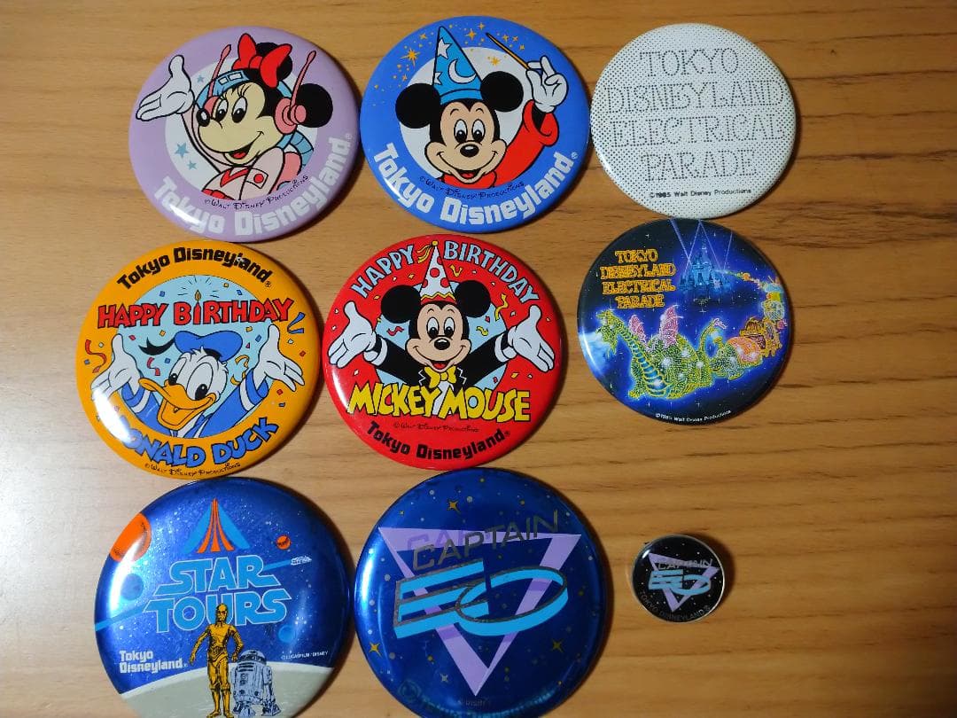 東京ディズニーランド★バッジ★スターツアーズ★80年代★Captain EO